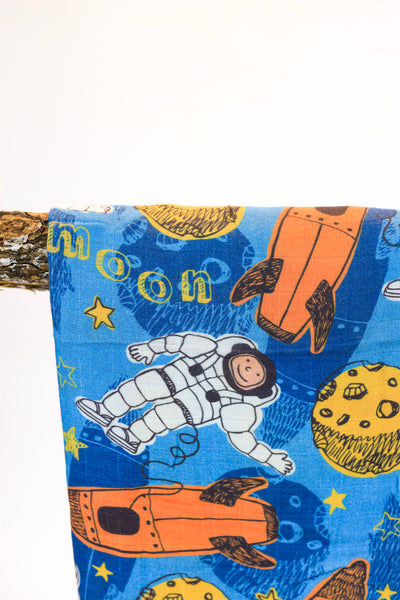 Astronaut Muslin Swaddle Blankets