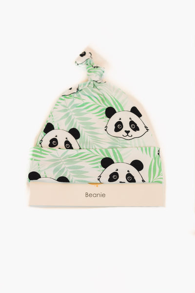 Panda TOP KNOT HAT